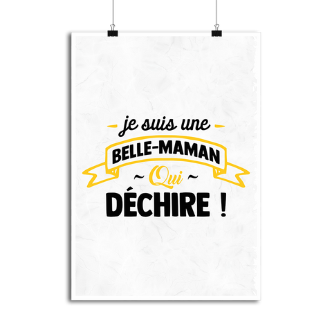 Affiche belle maman qui déchire