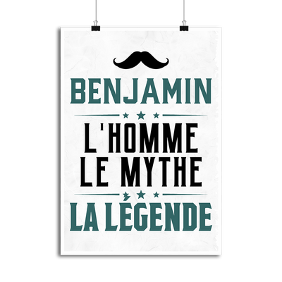 Affiche benjamin l'homme le mythe la légende