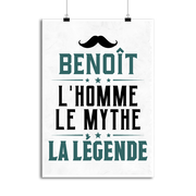 Affiche benoît l'homme le mythe la légende