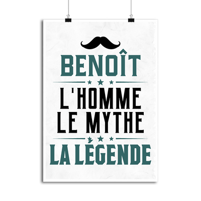 Affiche benoît l'homme le mythe la légende