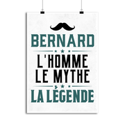 Affiche bernard l'homme le mythe la légende