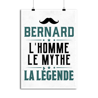Affiche bernard l'homme le mythe la légende