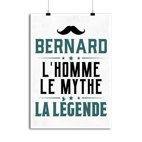 Affiche bernard l'homme le mythe la légende