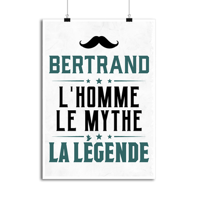 Affiche bertrand l'homme le mythe la légende