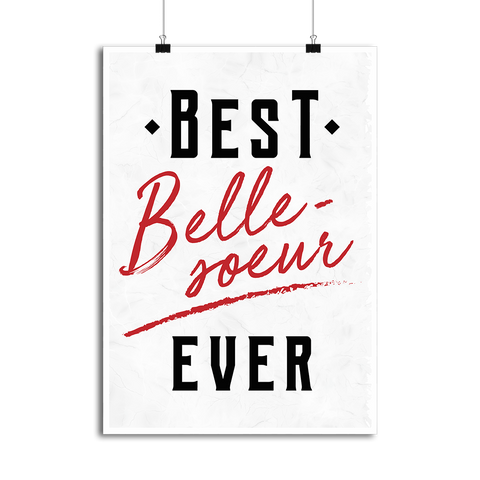 Affiche best belle soeur ever
