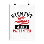 Affiche bientôt belle maman