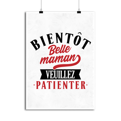Affiche bientôt belle maman