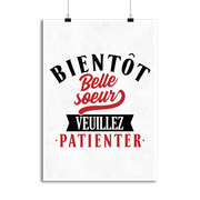 Affiche bientôt belle soeur