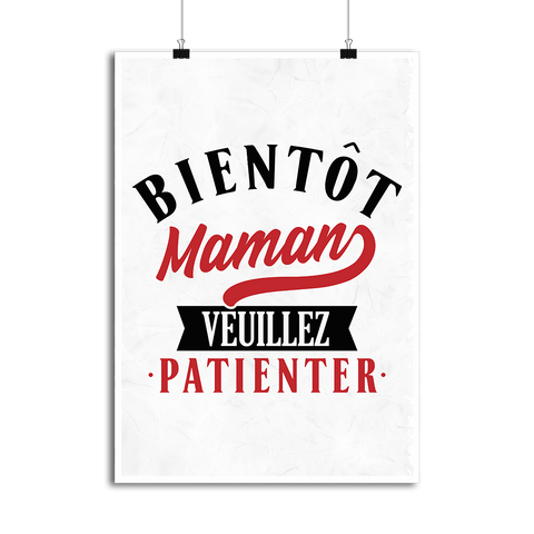 Affiche bientôt maman