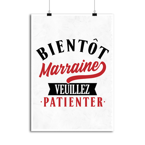 Affiche bientôt marraine