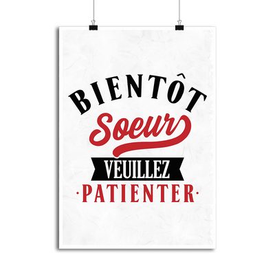 Affiche bientôt soeur