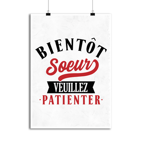 Affiche bientôt soeur