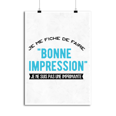 Affiche bonne impression