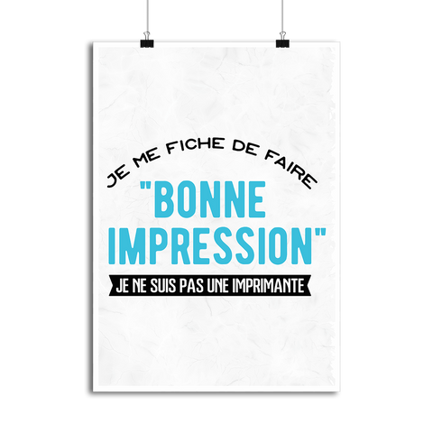 Affiche bonne impression
