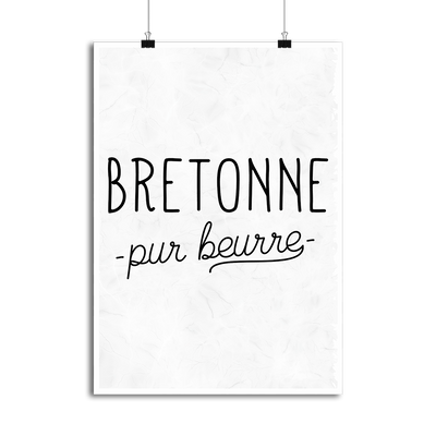 Affiche bretonne pur beurre