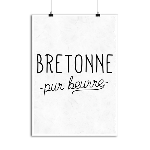 Affiche bretonne pur beurre