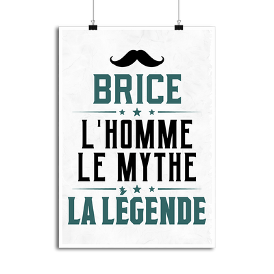 Affiche brice l'homme le mythe la légende