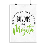 Affiche buvons du mojito