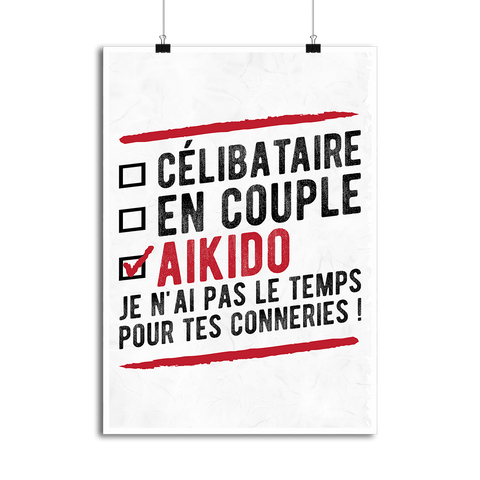 Affiche célibataire en couple aïkido