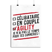 Affiche célibataire en couple agility