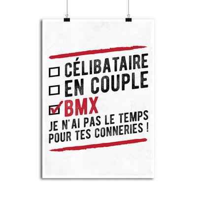 Affiche célibataire en couple bmx