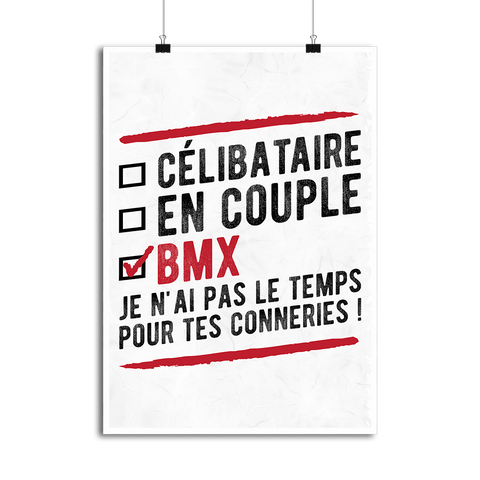 Affiche célibataire en couple bmx