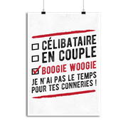 Affiche célibataire en couple boogie woogie