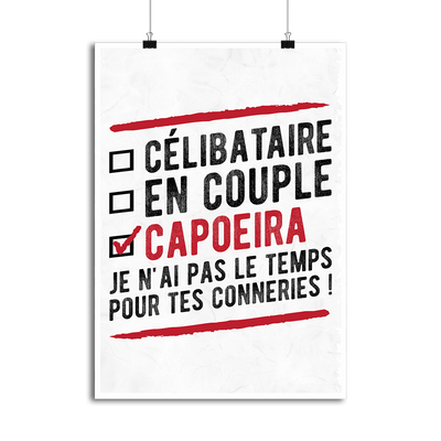 Affiche célibataire en couple capoeira