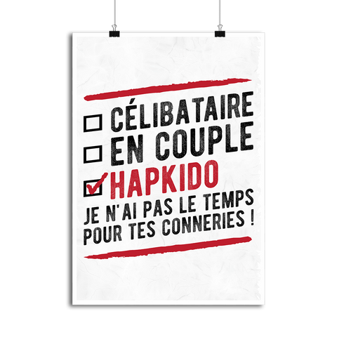 Affiche célibataire en couple hapkido