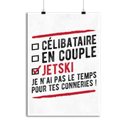 Affiche célibataire en couple jetski