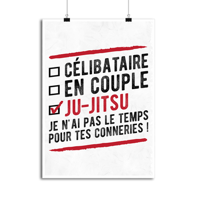 Affiche célibataire en couple ju-jitsu