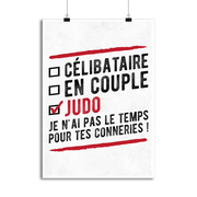 Affiche célibataire en couple judo