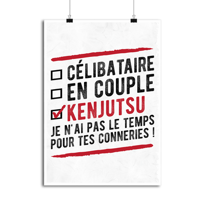 Affiche célibataire en couple kenjutsu