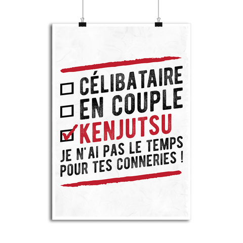 Affiche célibataire en couple kenjutsu