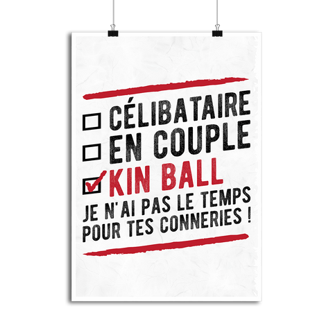 Affiche célibataire en couple kinball
