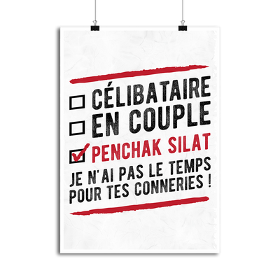 Affiche célibataire en couple penchak silat