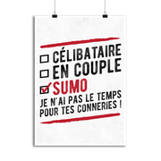 Affiche célibataire en couple sumo