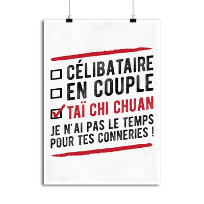Affiche célibataire en couple taï chi chuan