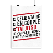 Affiche célibataire en couple taï jitsu