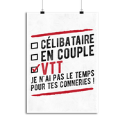 Affiche célibataire en couple vtt