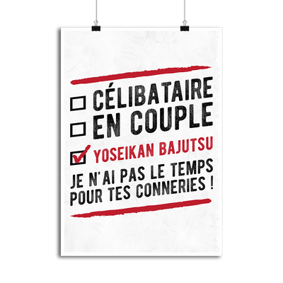 Affiche célibataire en couple yoseikan bajutsu