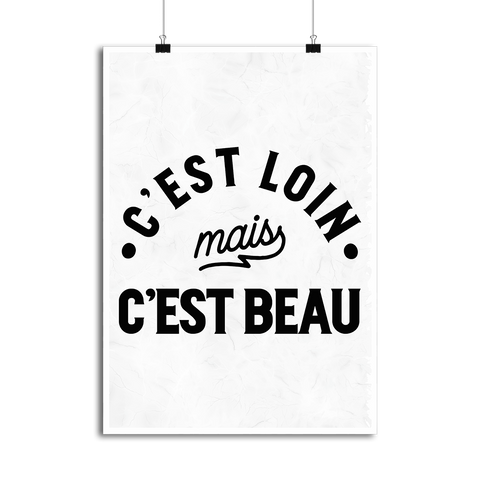 Affiche c'est loin mais c'est beau