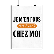 Affiche c'est pas chez moi