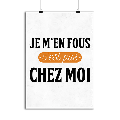 Affiche c'est pas chez moi