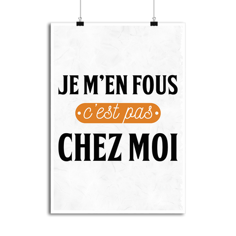 Affiche c'est pas chez moi