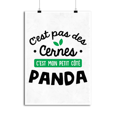 Affiche c'est pas des cernes