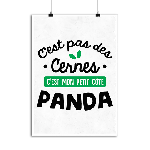Affiche c'est pas des cernes