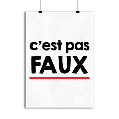Affiche c'est pas faux