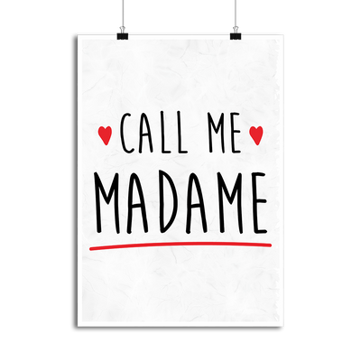 Affiche call me madame