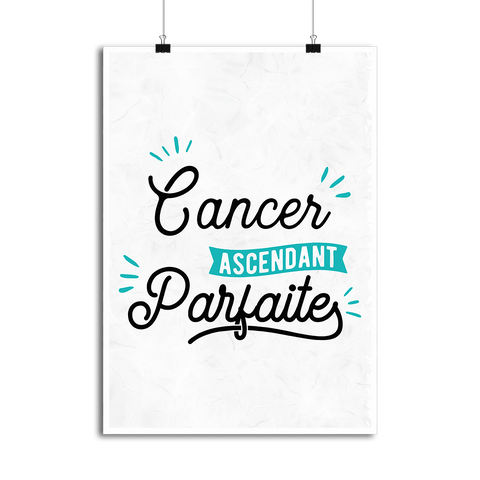 Affiche cancer ascendant parfaite